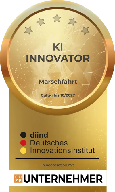Siegel KI-Innovator des Deutschen Innovationsinstituts, gültig bis 10/2027