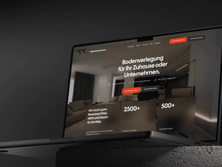 Website von Die Boden-Experten, gestaltet und gebaut von Marschfahrt
